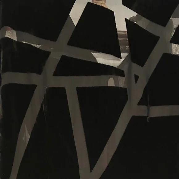 Escada Black Sheer Blazer with Geometric Design - Picture 6 of 10